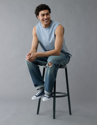 AE Boxy Sueded Jersey Tank Top