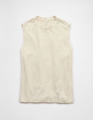 AE Boxy Sueded Jersey Tank Top