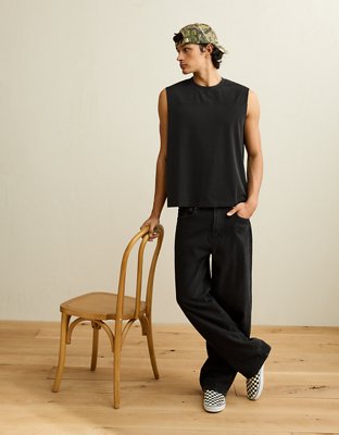 AE Boxy Fit Sueded Jersey Tank