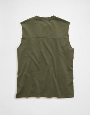 AE Boxy Fit Sueded Jersey Tank
