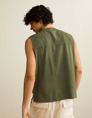 AE Boxy Fit Sueded Jersey Tank