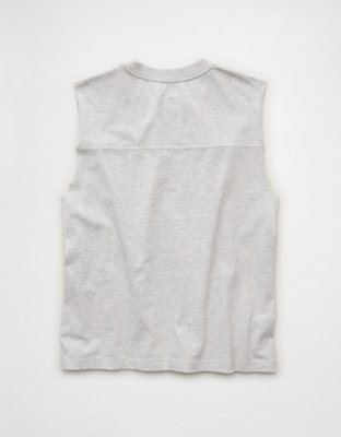 AE Boxy Fit Sueded Jersey Tank Top