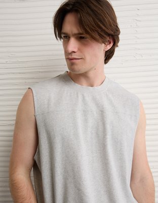 AE Boxy Fit Sueded Jersey Tank Top