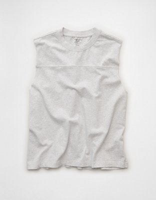 AE Boxy Fit Sueded Jersey Tank Top | American Eagle