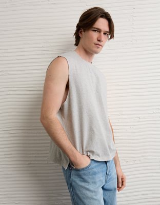 AE Boxy Fit Sueded Jersey Tank Top