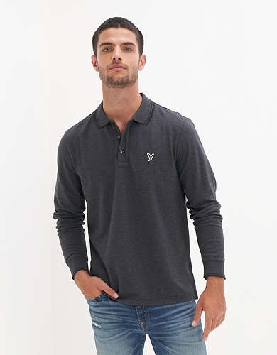 AE Long-Sleeve Polo Shirt