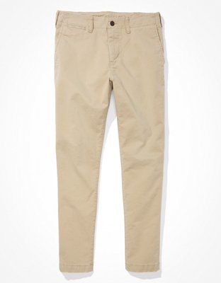 AE Flex Athletic Fit Khaki Pant desgastado