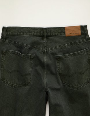Мужские джинсы American Eagle AE Loose Fit, цвет: Зелёный — фото 5