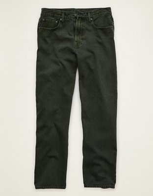 Мужские джинсы American Eagle AE Loose Fit, цвет: Зелёный — фото 4