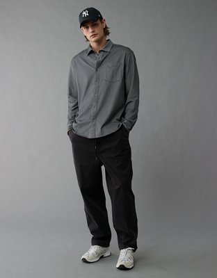 AE 24/7 Club Long Sleeve Button-Up Shirt