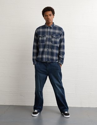 AE Knit Button-Up Shirt