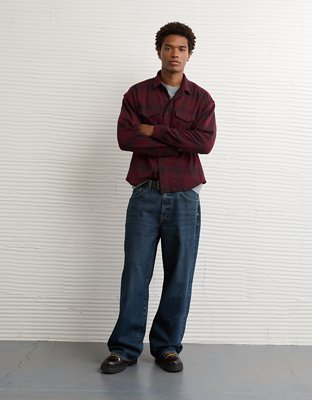 AE Knit Button-Up Shirt