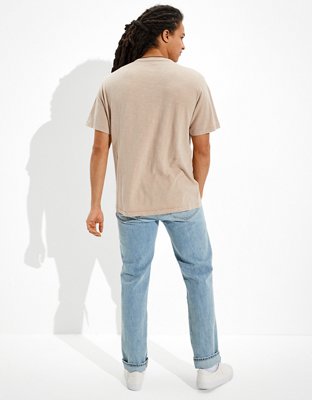 AE Super Soft Slub Paint Splatter Graphic T-Shirt