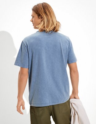 Мужские футболки American Eagle AE Super Soft Slub Paint Splatter Graphic T-Shirt — фото 2