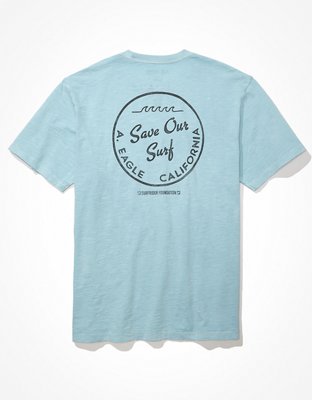 Мужские футболки American Eagle AE x Surfrider Graphic T-Shirt — фото 3
