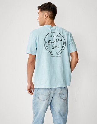 Мужские футболки American Eagle AE x Surfrider Graphic T-Shirt — фото 5