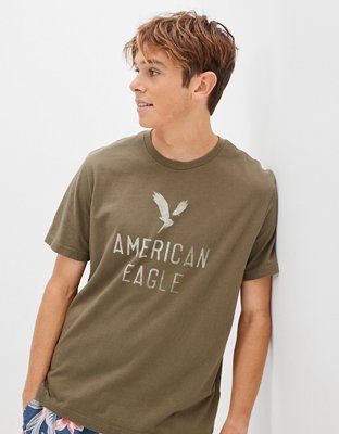 Playeras manga discount larga american eagle