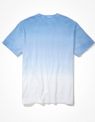 Мужские футболки American Eagle AE Super Soft Dip-Dye Graphic T-Shirt — фото 5