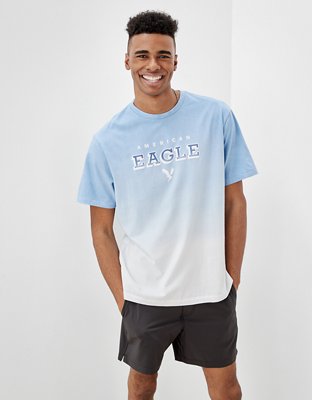 Мужские футболки American Eagle AE Super Soft Dip-Dye Graphic T-Shirt — фото 6
