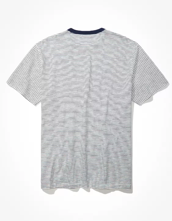 AE Super Soft Striped Graphic T-Shirt