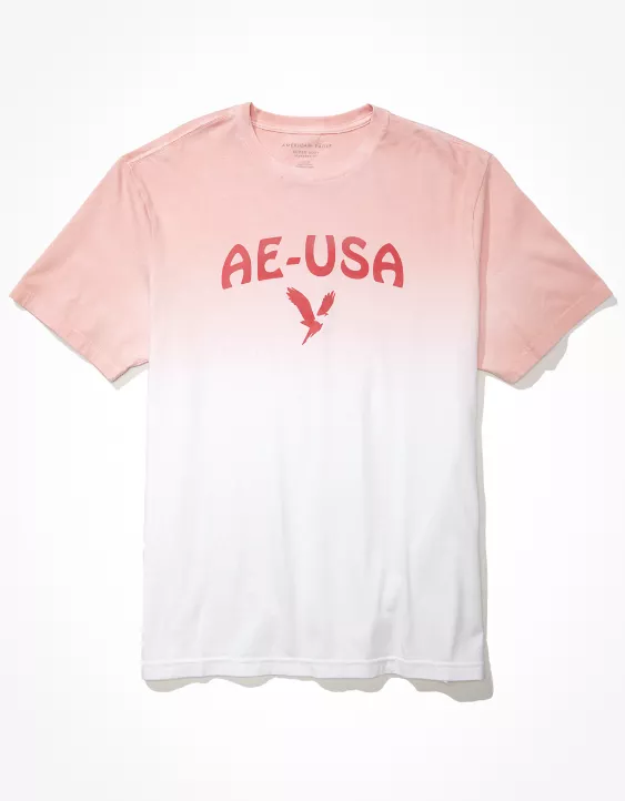 AE Super Soft Dip-Dye Graphic T-Shirt