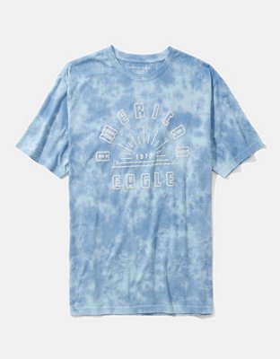Мужские футболки American Eagle AE Super Soft Tie-Dye Logo Graphic T-Shirt — фото 3