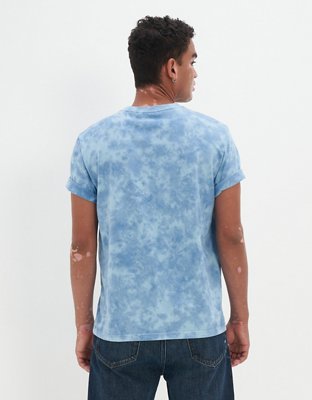 Мужские футболки American Eagle AE Super Soft Tie-Dye Logo Graphic T-Shirt — фото 2