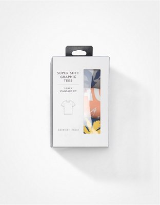 AE Paquete de 3 T-shirt con Gráfico de Logotipo