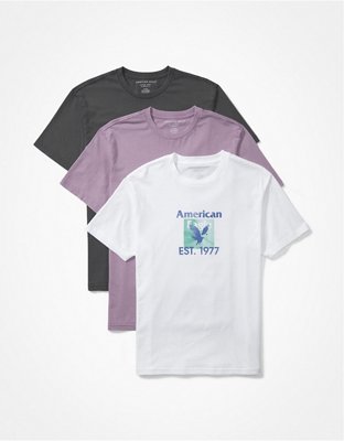 AE Paquete de 3 Super Soft T-shirts con gráfico