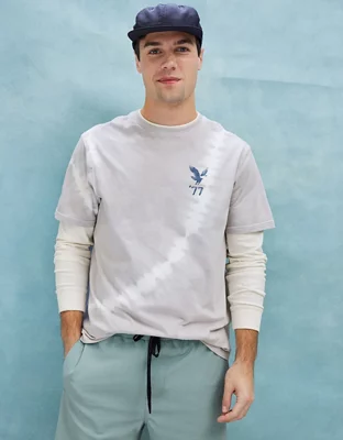 AE Super Soft Tie-Dye Logo Graphic T-Shirt