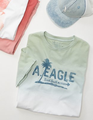 AE Dip Dye Logo Graphic T-Shirt