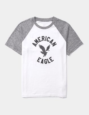 AE Super Soft Raglan Logo Graphic T-Shirt