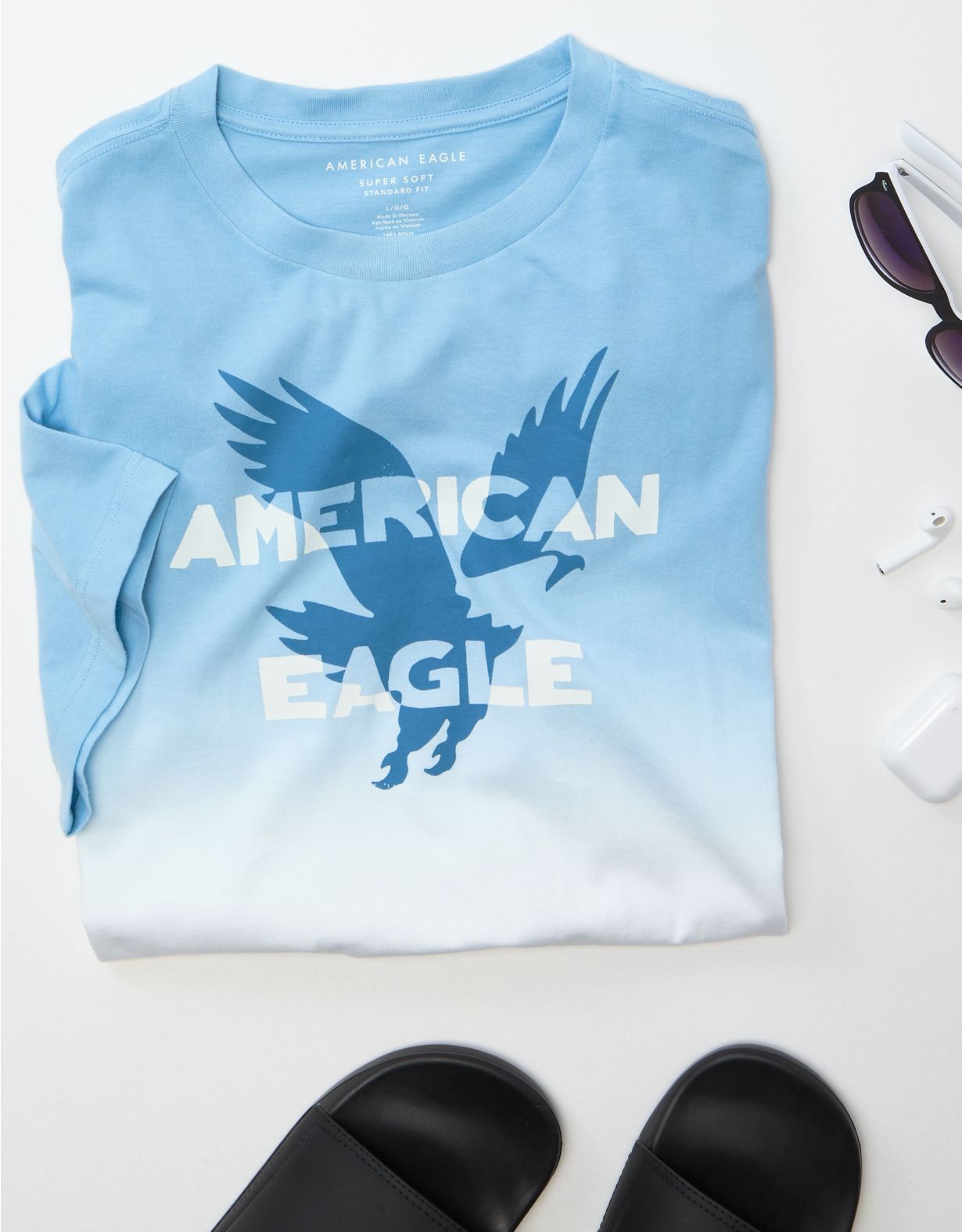 AE Dip Dye Logo Graphic T-Shirt