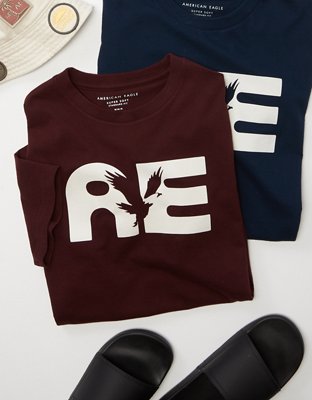AE Textured Graphic T-Shirt