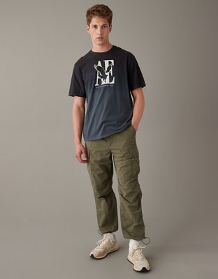 Мужские футболки American Eagle AE Dip Dye Logo Graphic T-Shirt — фото 3