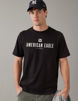 American eagle black t shirt sale