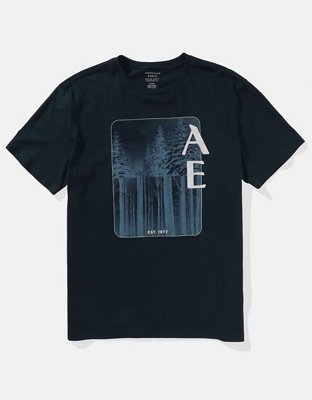 AE T-shirt Super Suave con Gráfico de Logotipo