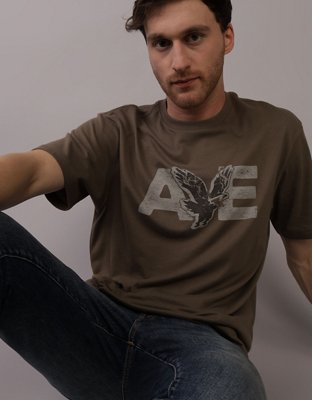 AE T-shirt con Gráfico de Logotipo