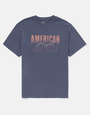AE T-shirt con Gráfico de Logotipo Bordado