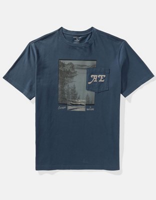 AE Logo Graphic Pocket T-Shirt