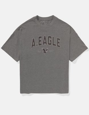 Camiseta extragrande con gráfico y logotipo AE