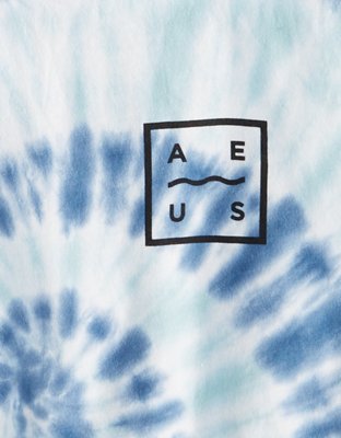 Мужские футболки American Eagle AE Short Sleeve Tie-Dye Graphic T-Shirt — фото 4