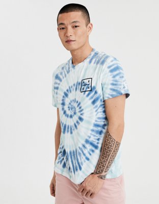 Мужские футболки American Eagle AE Short Sleeve Tie-Dye Graphic T-Shirt — фото 2