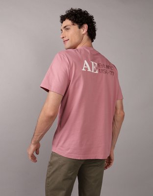 AE T-shirt con Gráfico de Logotipo y Aplicación