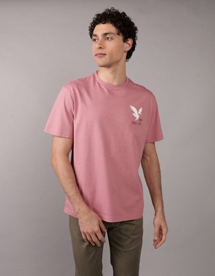AE T-shirt con Gráfico de Logotipo y Aplicación