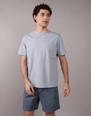 AE T-shirt con Gráfico de Logotipo y Aplicación