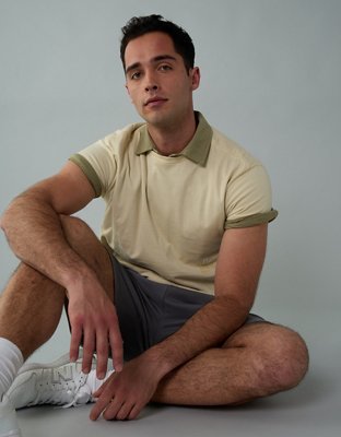 AE T-shirt con Gráfico de Logotipo y Aplicación