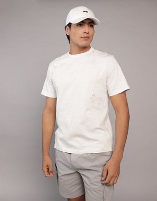 AE T-shirt con Gráfico de Logotipo y Aplicación