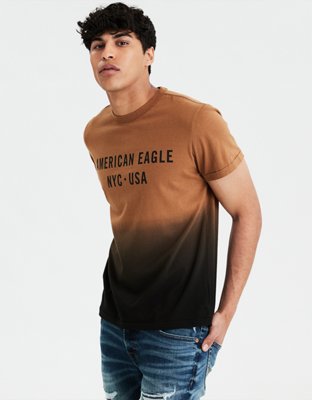 Shoptagr Ae Dip Dye Graphic T Shirt By American Eagle