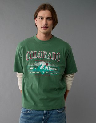 Мужские футболки American Eagle AE Boxy Colorado Graphic T-Shirt — фото 3